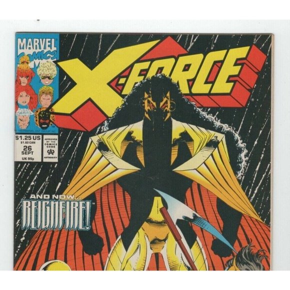 Comic Book Vintage Marvel Comics Sept 26 X-Force & Now Reignfire Direct Edition - Picture 4 of 10